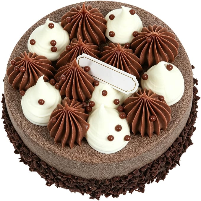 Nep Taart Model 4 Inch Multifunctioneel Realistisch Chocolade Room Verjaardagstaart Display Prop 1 ST black
