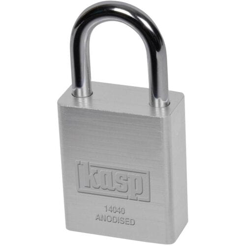 Kasp K14040SILD Hangslot 38 mm Verschillend sluitend Zilver