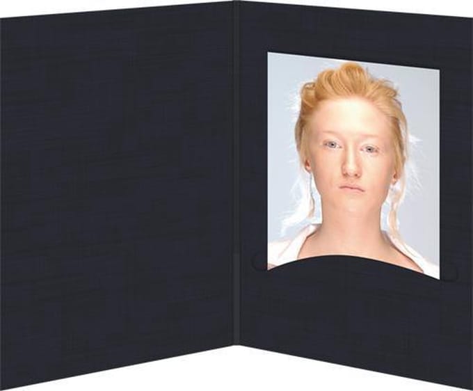 1x100 Daiber Portretmappen Profi-Line 13x18 zwart