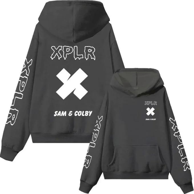 Sweat à capuche Xplr Sam et Colby Chainlink L black
