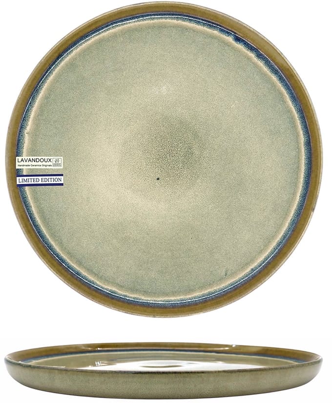 Lavandoux - Dinerbord - Steengoed - Reactief Glazuur - Ø27 cm - Grijs - Set van 4