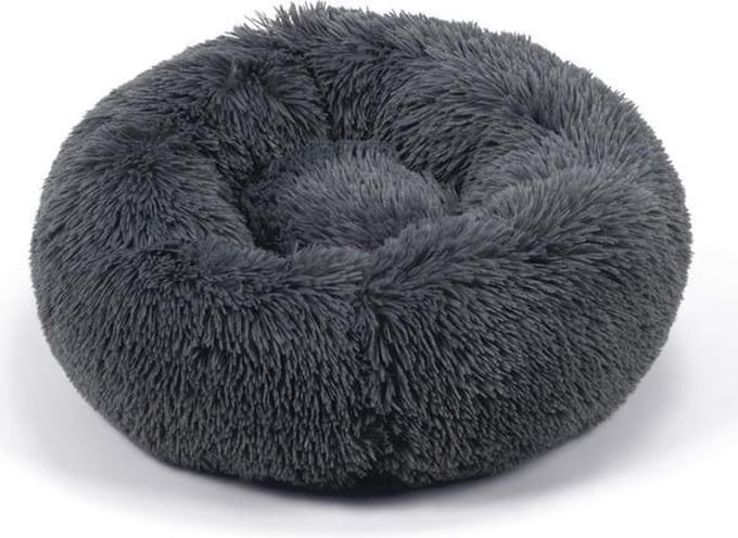 Beeztees Yali - Hondenmand - Pluche - Fluffy - Grijs - Diam. 60 cm