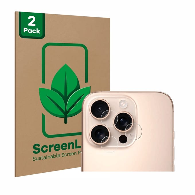 2 Stuks Screenprotector voor Apple iPhone 16 Pro (ALLEEN Camera Lens) - Hoogwaardige Beschermfolie transparant