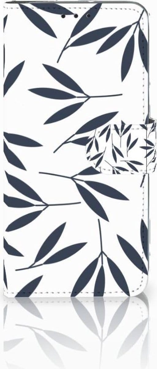Motorola Moto G7 Power Hoesje Leaves Blue