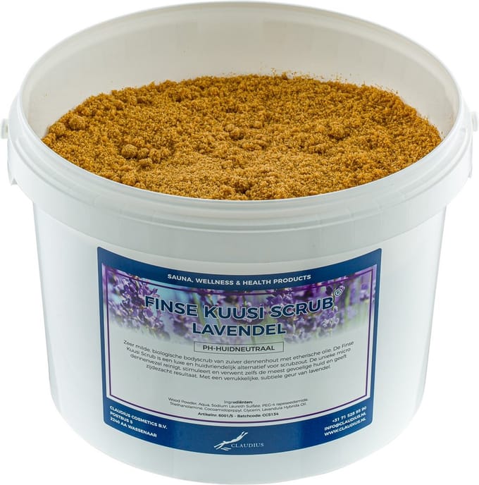 Kuusi Scrub Lavendel 1 liter - Hydraterende Lichaamsscrub