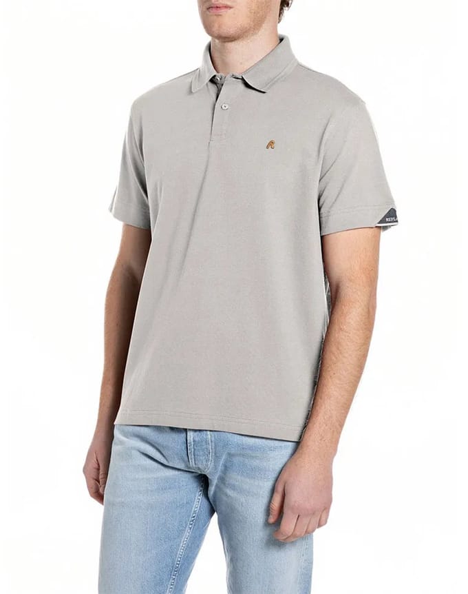 Replay M3431 .000.21868 Korte Mouw Poloshirt Grijs M Man