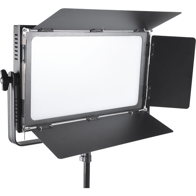 100W Fotografie 3200K- 5700K Traploos Instelbaar LED Video Studio Licht ( AC ) UK Plug gray