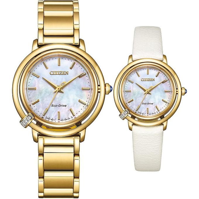 Citizen EM1092-64D Horloge - Staal - Goudkleurig - Ø 31 mm