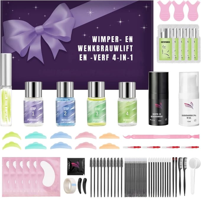 RUX® Wimperlifting set - Wimperlift - Wimpers - Paars- 25cm x 20cm x 8cm ; 310g