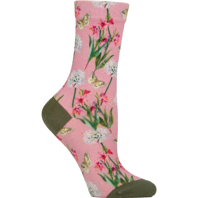 Dames Novelty Sokken | Grappige Kleurige Bloemenpatroon Sokken 4-7 UK