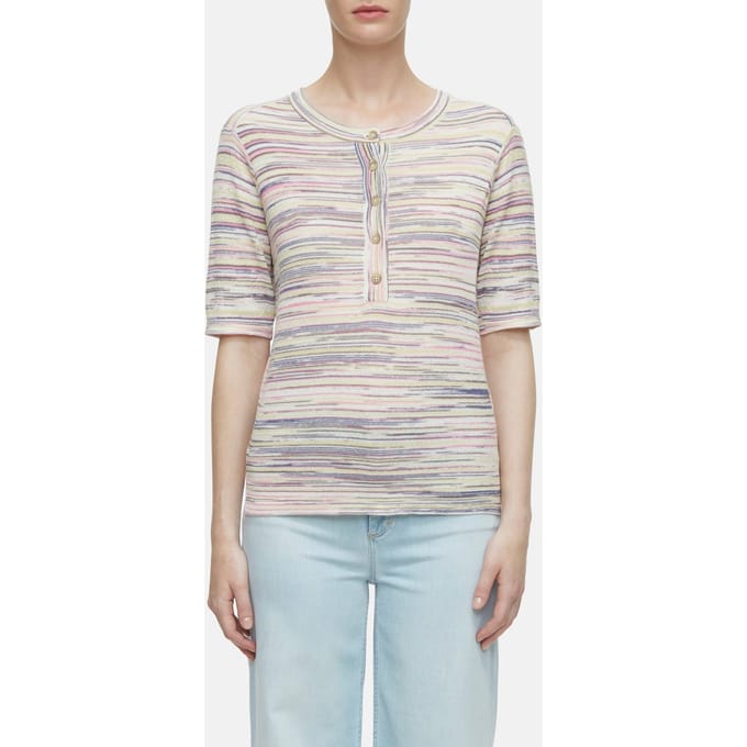 Closed Henley Short Sleeve Knits Multi Colour Taglia: XS | Maglioni a maglia Outlet | Donna