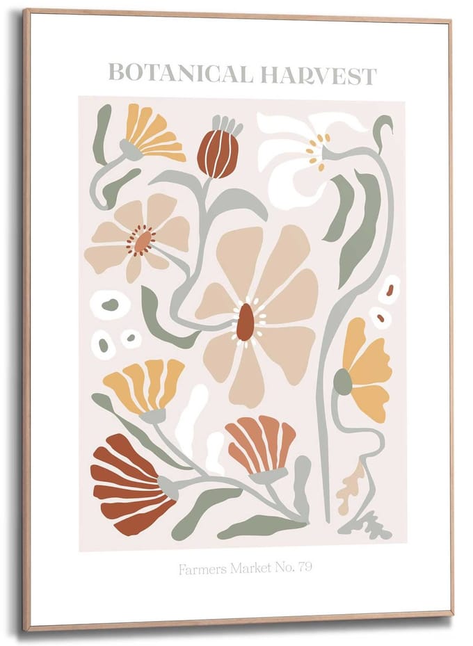 Schilderij Botanical Harvest - 70 x 50 - Hout - REINDERS