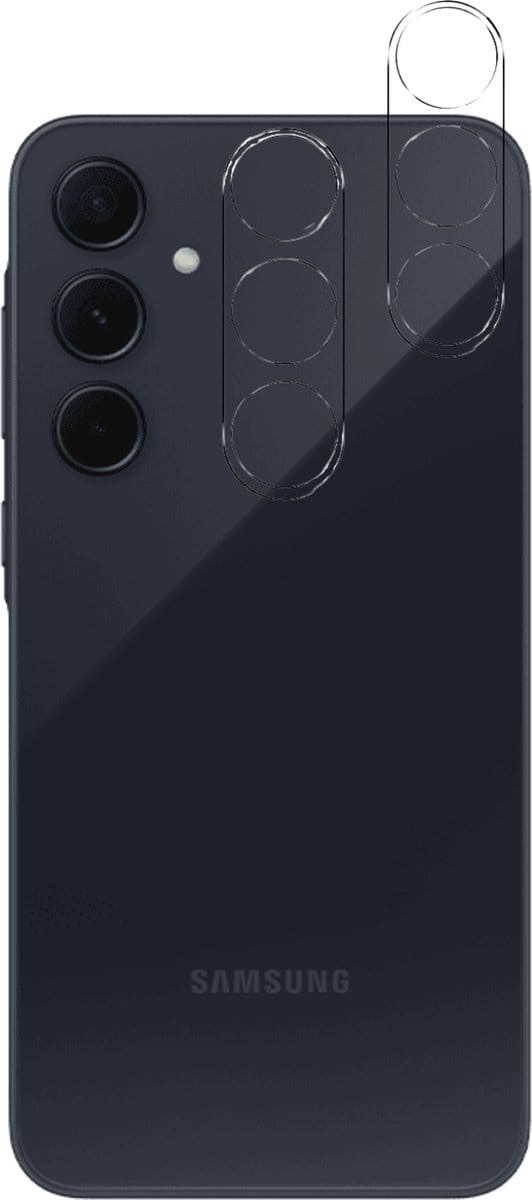 Camera Protector voor Samsung Galaxy A35 5G - 2 stuks van glas Transparante glazen