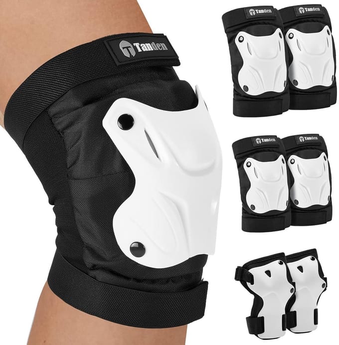 Beschermende Uitrusting - Skate Pads - Sport Veiligheid - Slagvaste PP Shell - Set van 6 - Wit