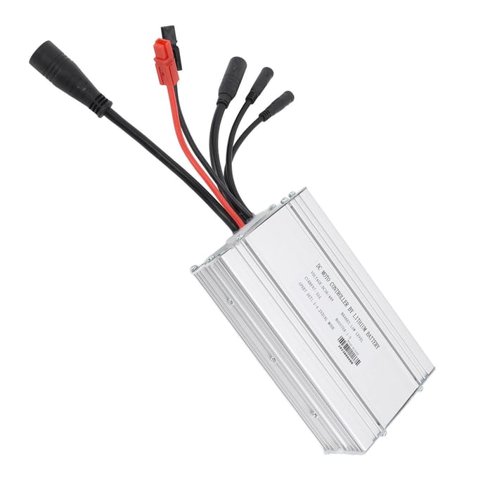 30A Borstelloze Motorcontroller voor 1000W Vermogen Waterdichte Blokgolfcontroller Elektrische Fiets white