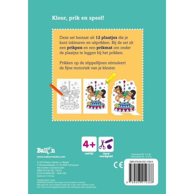 Paarden / 4+ - Kleur- En Prikblokken