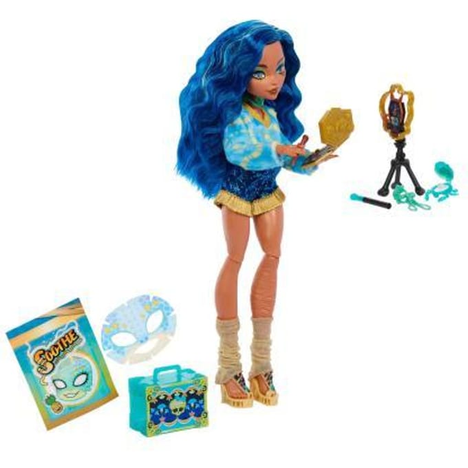 Monster High Self-Scare Secrets - Cleo De Nile Modepop met 13 realistische accessoires