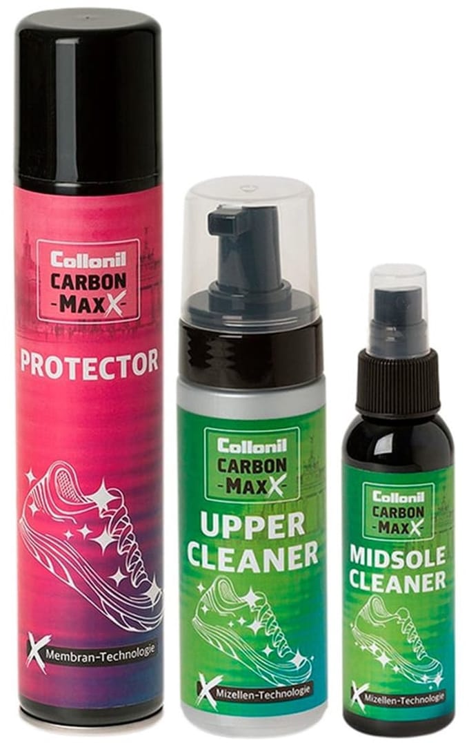 Collonil Carbon Maxx | Sneakerverzorging Set | Reinigen En Beschermen | Protector + Upper Cleaner + Midsole Cleaner