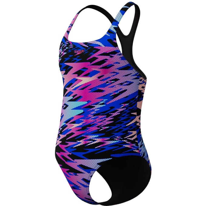 Speedo Hyperboom Allover Print Medalist Badeanzug Mädchen