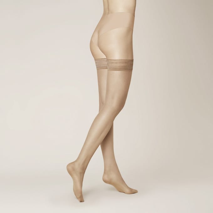 KUNERT Beauty 7 Stay-up Dames Kousen - Tan - Maat 41-42/L