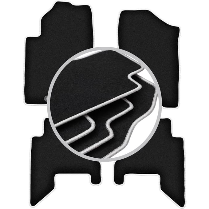 CARLUX-SILVER automatten voor: Nissan Pathfinder 5-zits (vóór facelift) (2005-2010)
