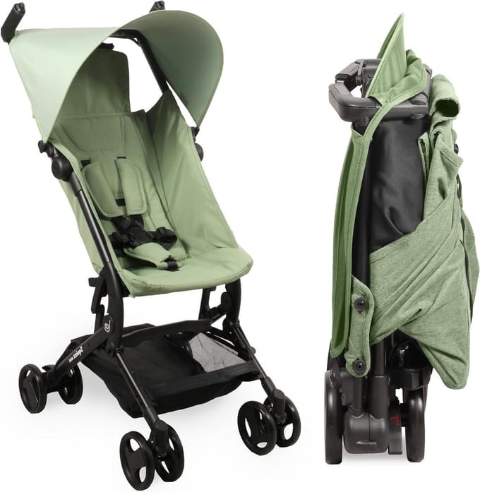Stadskinderwagen - Compacte buggy - Reizen met baby - Ultracompact opvouwbaar - 56.5x35.2x19.7 cm - Groen