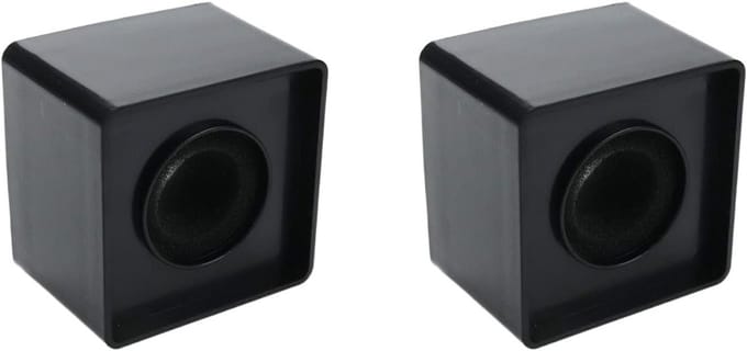 2 Stuks Microfoonstandaard vierkante kubus - Zwart