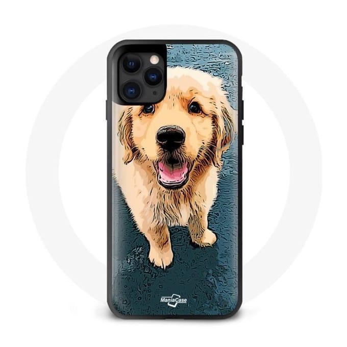 Coque Iphone 11 Pro Max Golden Retriever Marron