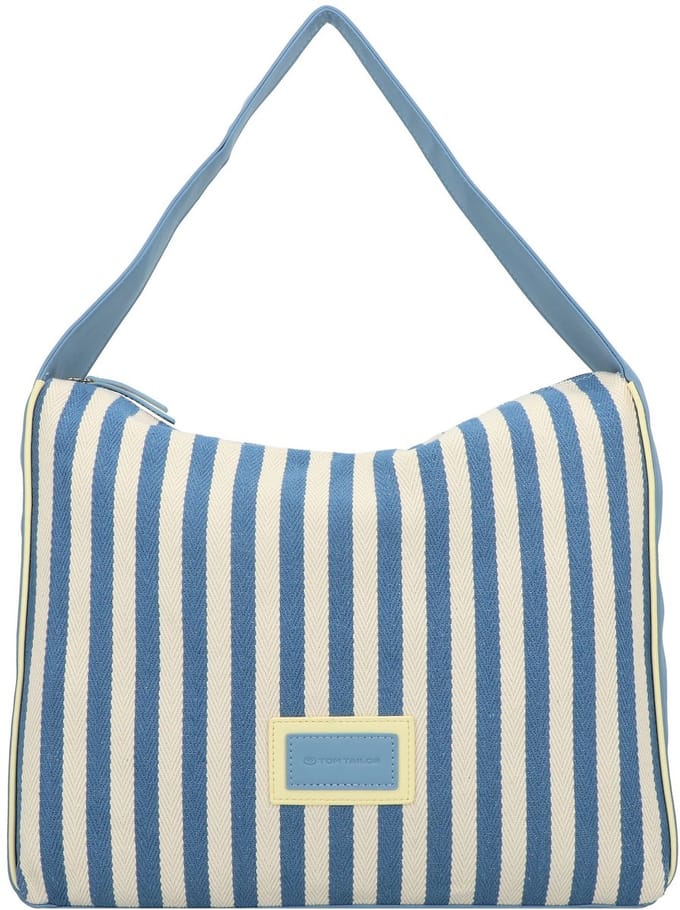 TOM TAILOR Schoudertas Malie Hobo Bag Stripes Blue Lichtblauw