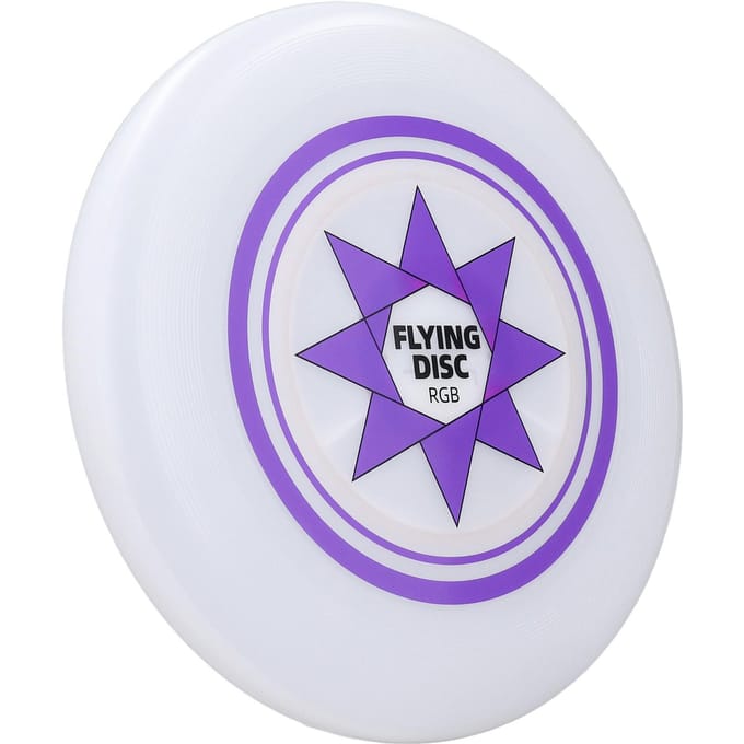 Disque volant à LED RVB, intensité variable en continu, 8 modes de couleurs éclatantes, disque volant jouet white