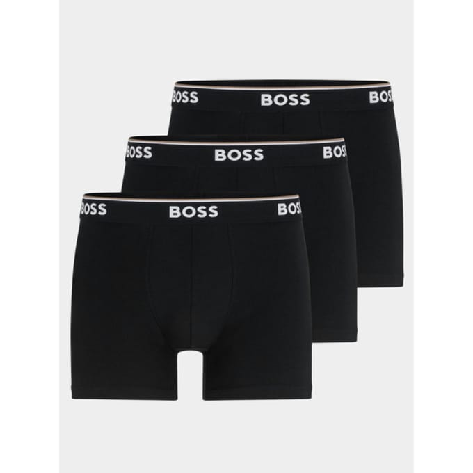Boxershort met logo in band in een set van 3 stuks, model 'Power'
