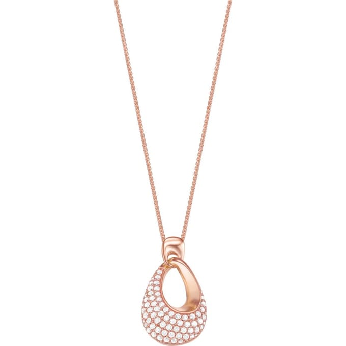 Esprit ESNL02635C800 Medea - Collier - Staal - Rosékleurig