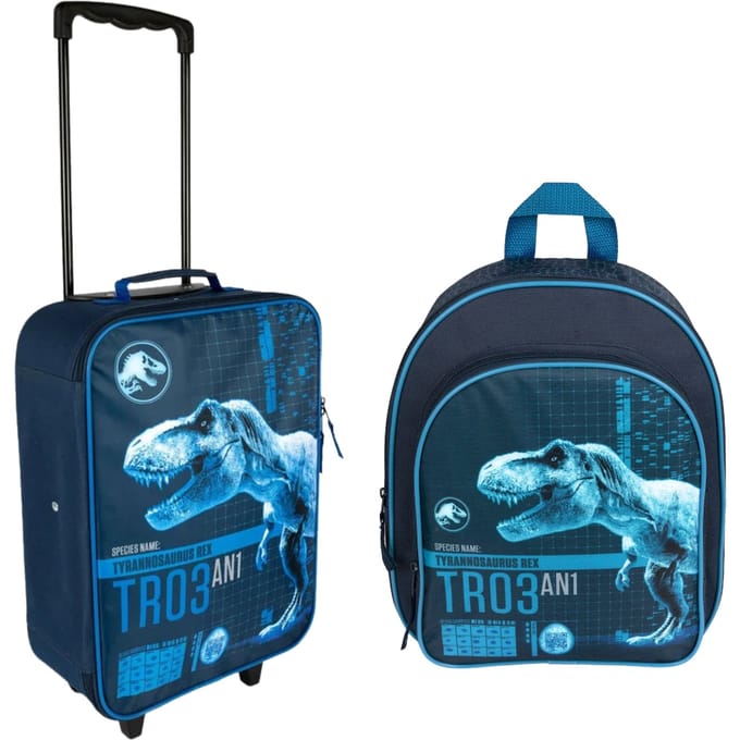 Jurassic World reisset; trolley en rugzak