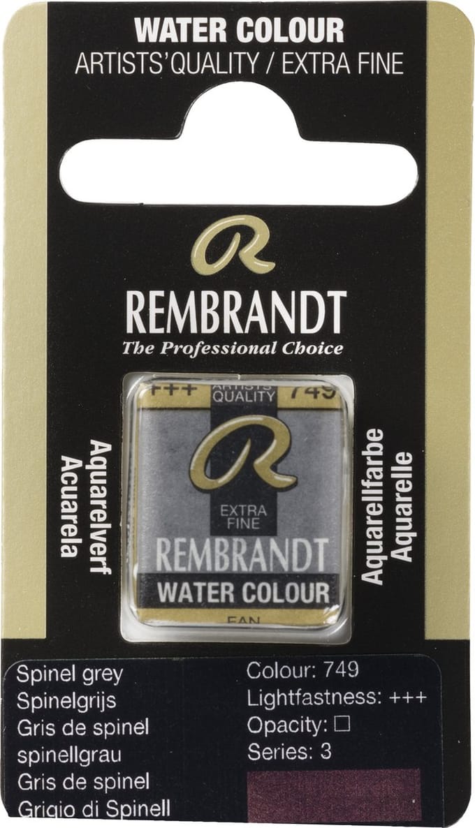 Rembrandt water colour napje Spinel Grey (749)