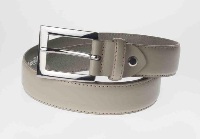 Moderne Dames Riem – Grijs – 75cm / 3cm – Sluis Leder
