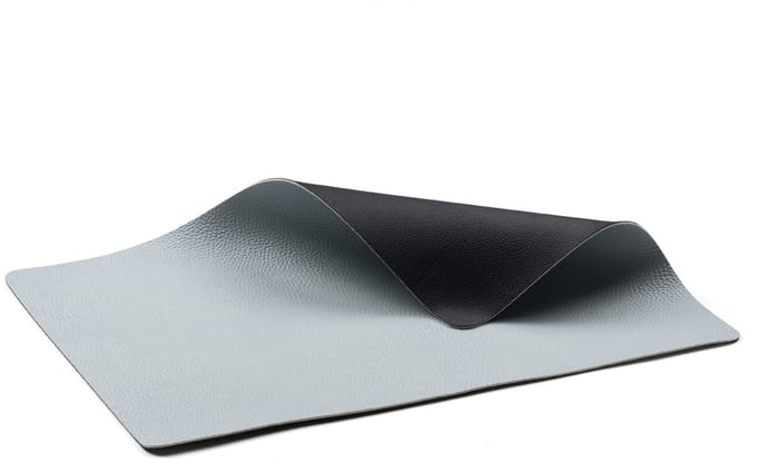 BITZ Placemat 46 x 33 cm 4 st. Zwart/Lichtblauw