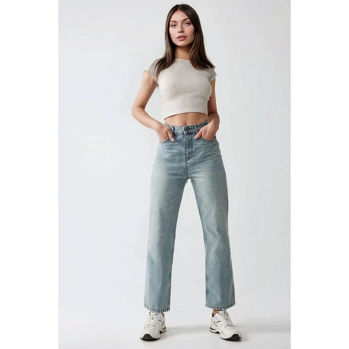 Rechtdoorgankelijke Denim Jeans