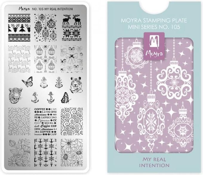 Moyra Mini Stamping Plate 105 My Real Intention