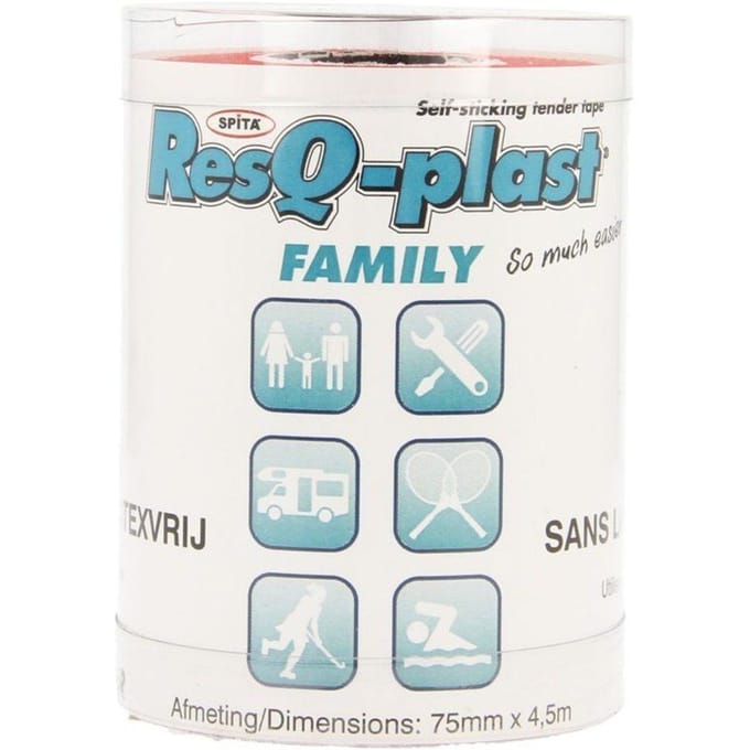 ResQ-plast Familie Rood 75mm 1 Pleister