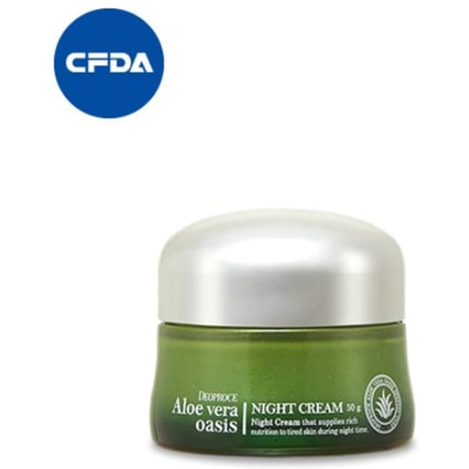 Deoproce Aloë Vera Oasis Nachtcrème 50g white