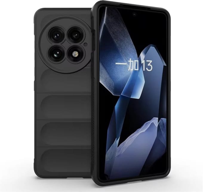 MobyDefend Hoesje - Geschikt voor OnePlus 13 - TPU Gripcase - Zwart