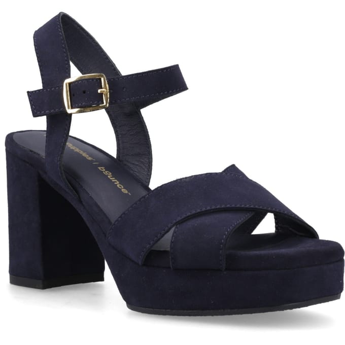 Hush Puppies Ophelia Suède Dames Marine Sandalen