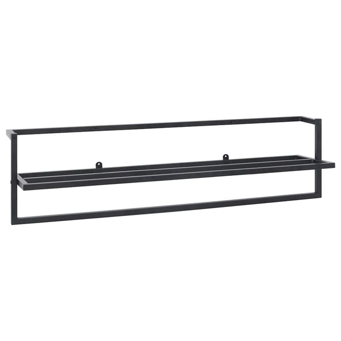 vidaXL - Handdoekenrek - 95x25x22 - cm - ijzer - zwart