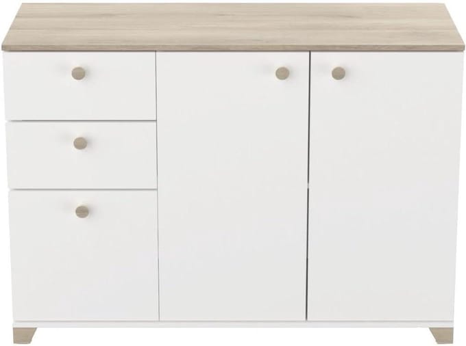 Dressoir met 3 deuren - Opbergkast Ladekast - Woonkamer Opbergen - Eigentijdse Stijl