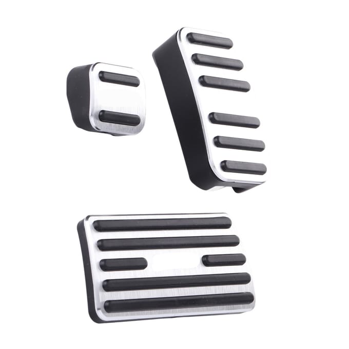3 STUKS Rempedaal Aluminiumlegering Rubber Vervanging voor C?RV CRV 2012?2016 gray