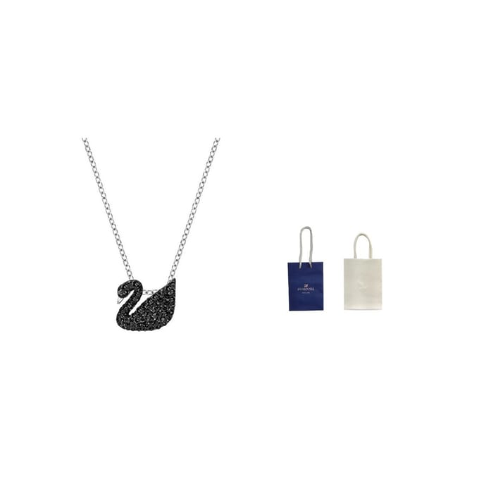 Swarovski Iconische Zwaan Zwarte Zwaan Ketting Damesketting 5347330 Pink Bowknot Box white