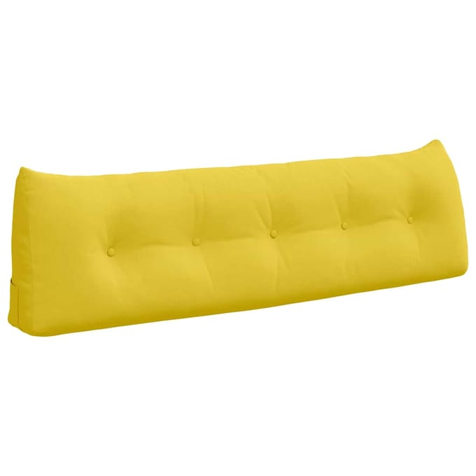 vidaXL - Rugkussen - Licht - Geel - 160 - x - 50 - x - 24 - cm - Stof