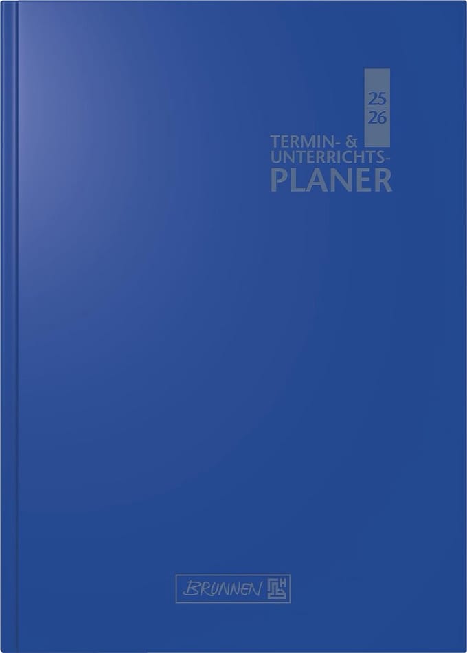 Lesrooster en Agenda A5 Blauw 2025/2026 - Weekplanning en Notitieboek