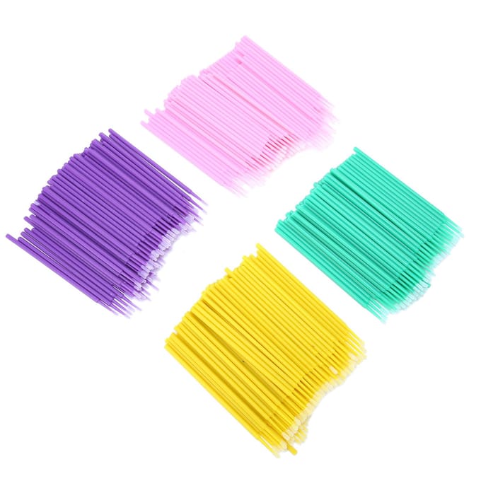 400 stuks Buigbare Micro Applicator Borsteltjes Micro Staafjes Benodigdheden voor Make-up Oogliner Aanbrengen multi