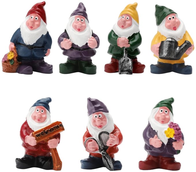Tuinkabouters, grappige mini-dwerg, feeëntuin, dwergen, tuindecoratie, accessoires